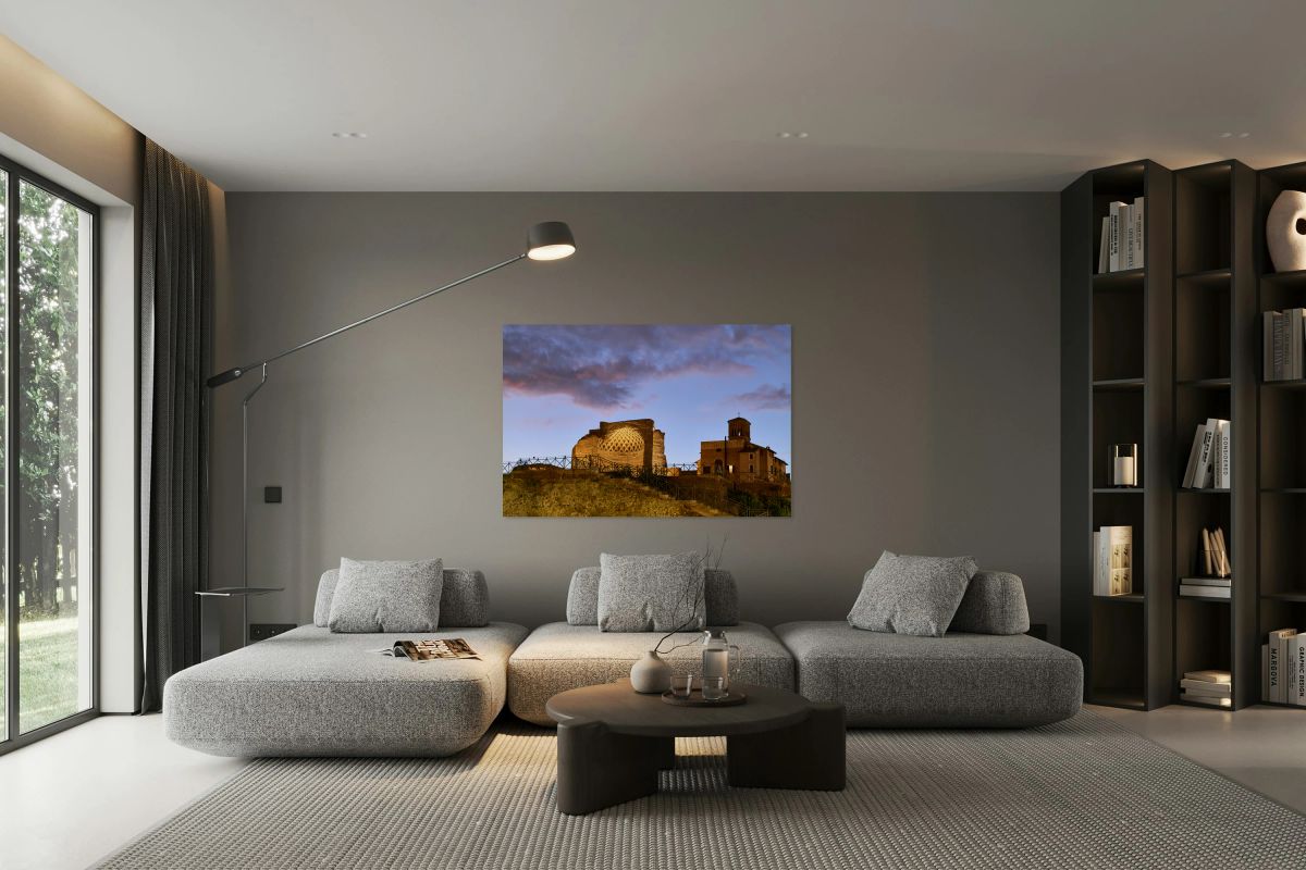 Visit to Temple of Venus and Roma at dusk in Rome Lazio Italy