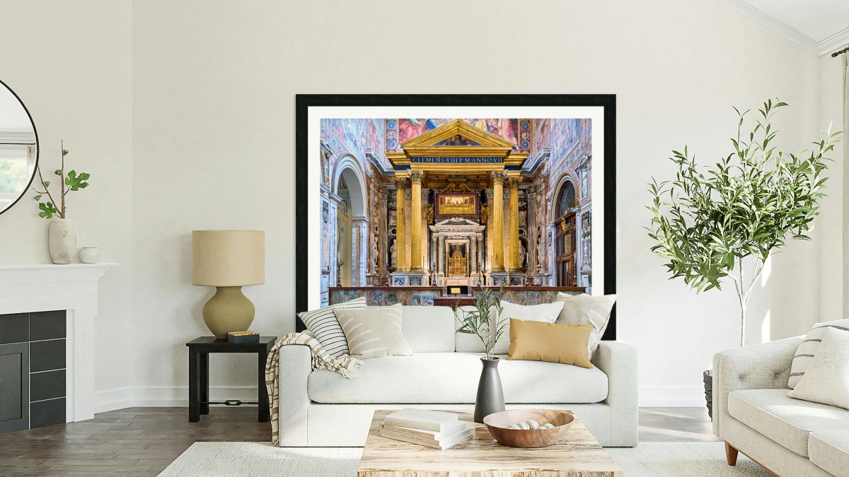 Exploring the interior of Archbasilica Cathedral in Rome