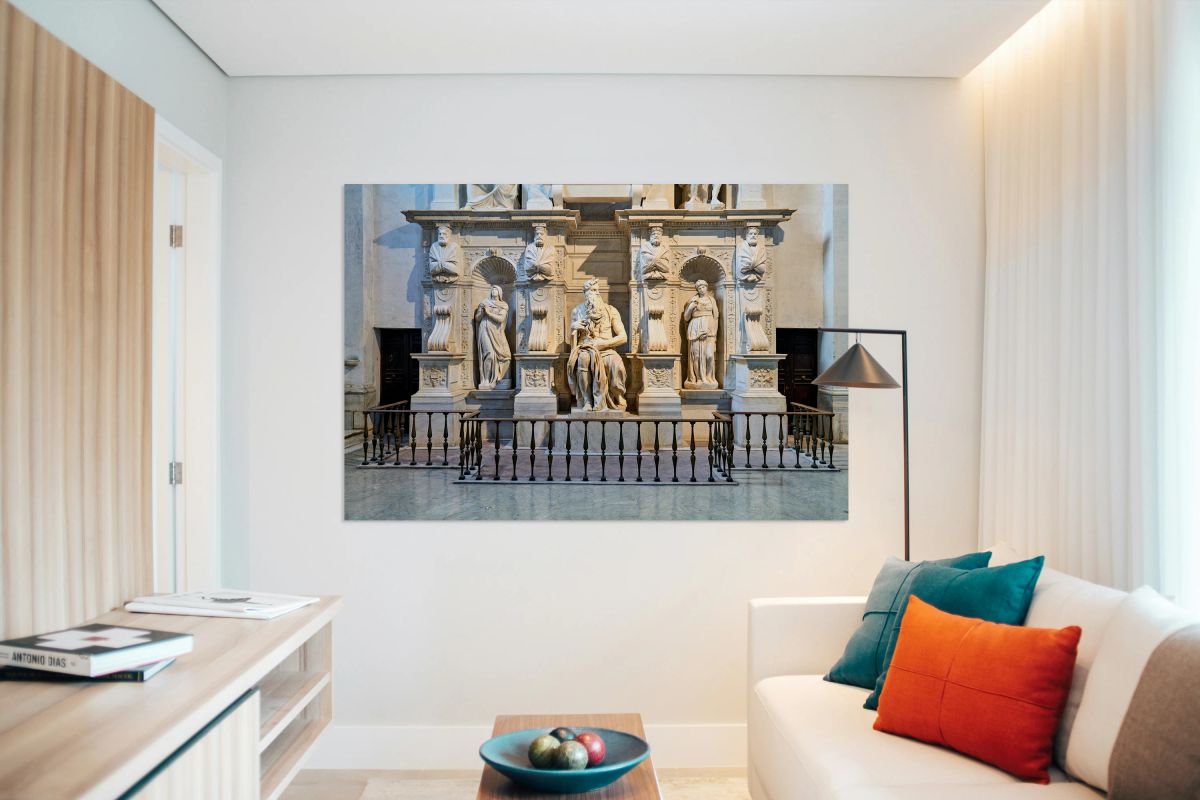 Moses sculpture by Michelangelo in San Pietro in Vincoli Rome