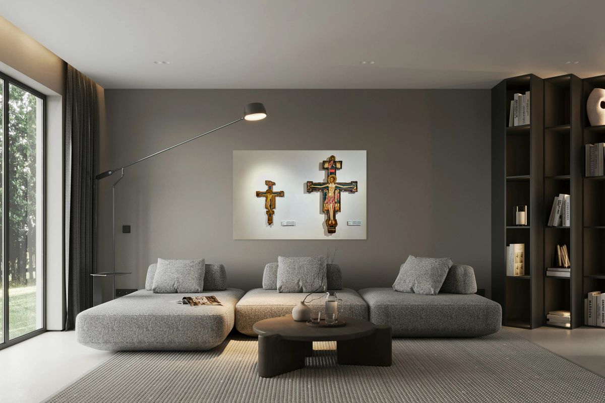 Berlinghieri and machilone crucifixes at galleria nazionale