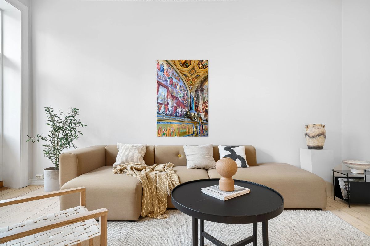 Exploring Raphael rooms frescoes at Vatican Museums in Rome