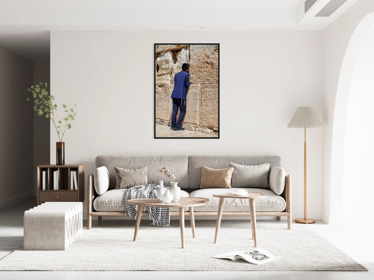 Orthodox Jews praying at the Wailing Wall in Jerusalem
