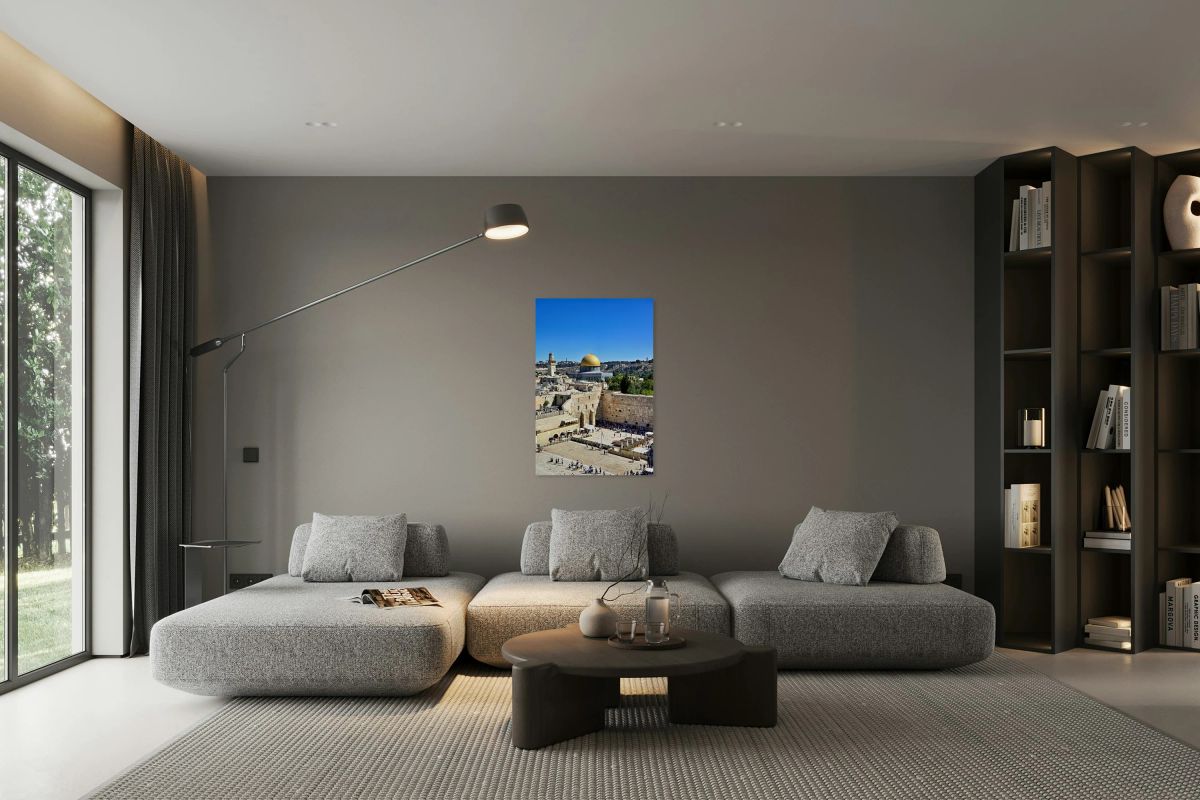 View of Temple Mount and surrounding area in Jerusalem Israel