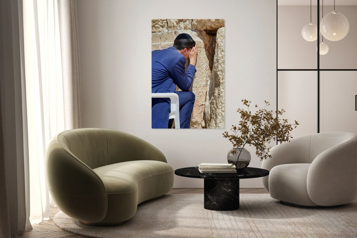 Orthodox Jews pray at the Western Wall in Jerusalem during the d