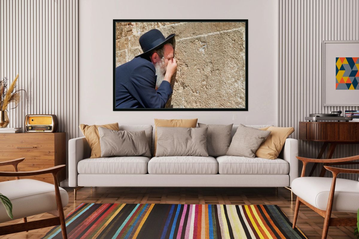 Orthodox Jews pray at the Wailing Wall in Jerusalem