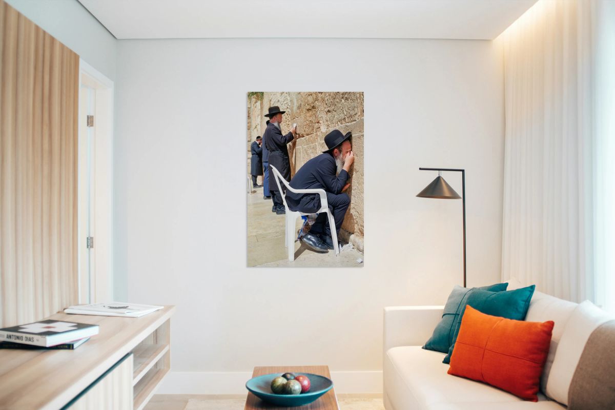 Orthodox Jews pray at the Wailing Wall in Jerusalem