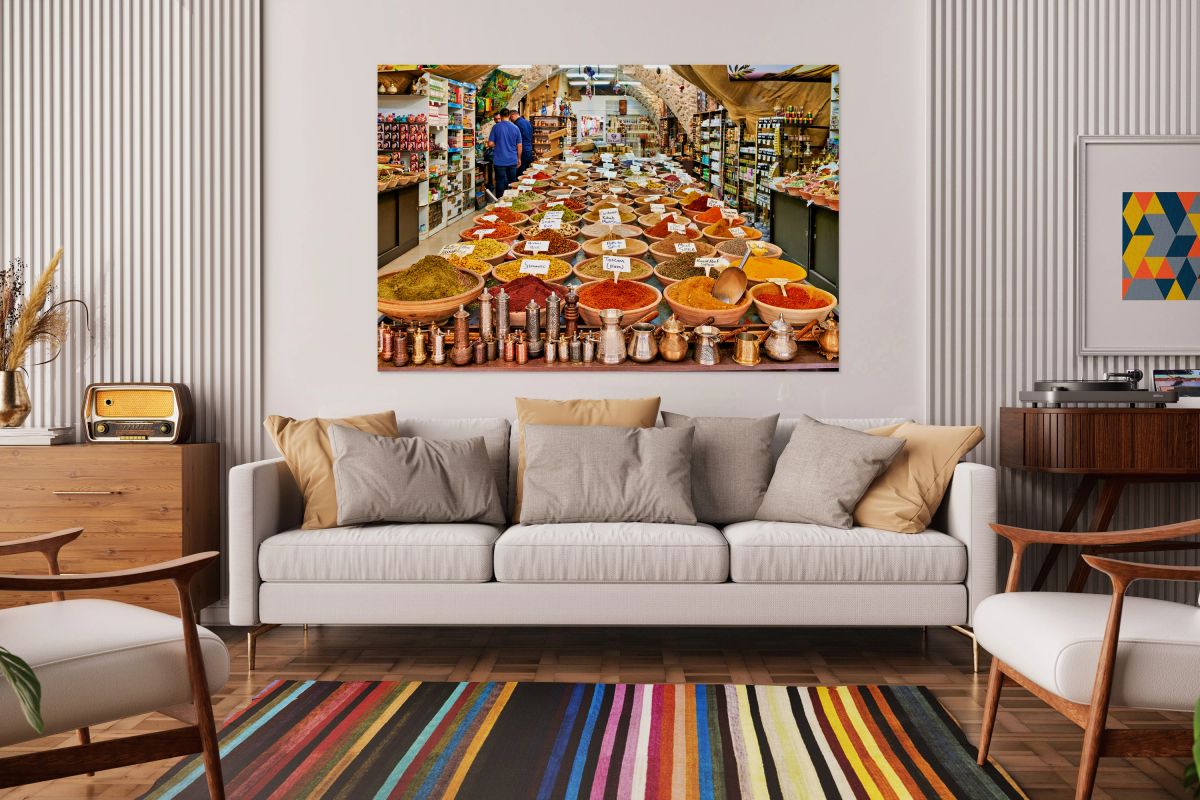 Spice sellers in the old city of Jerusalem market