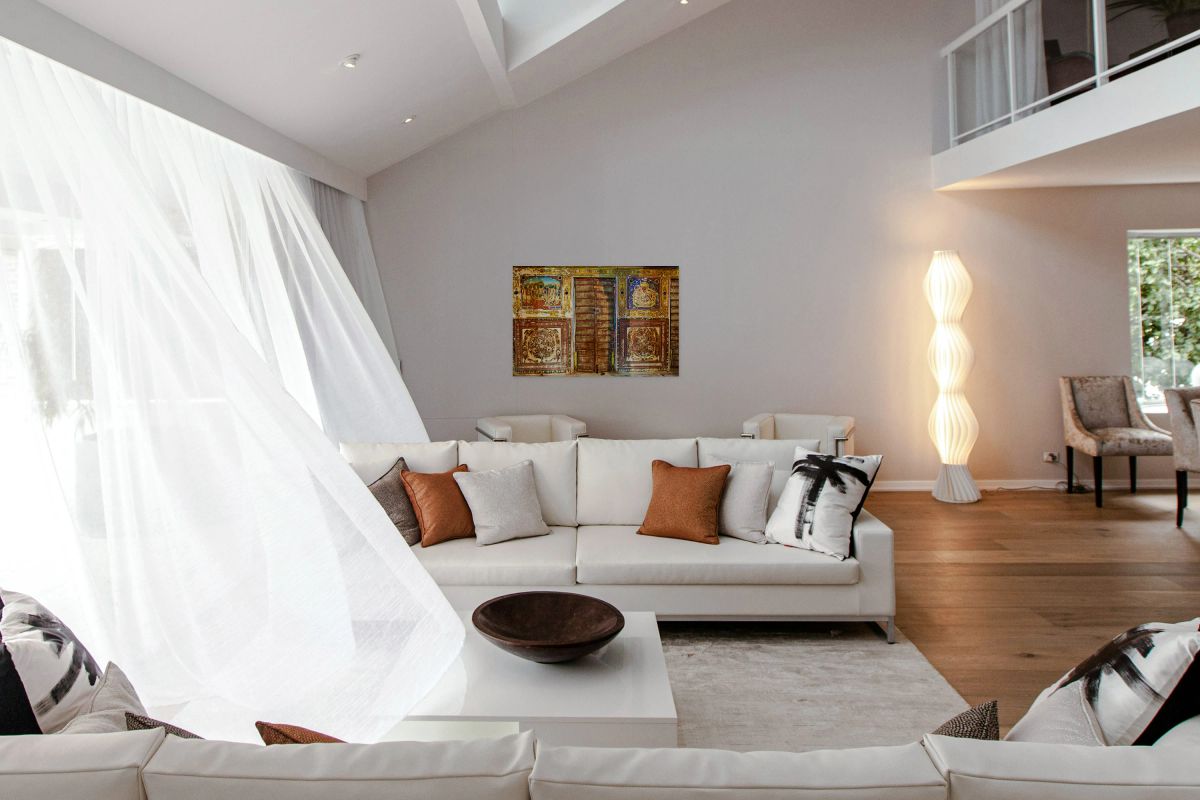 Decorated painted houses in Mandawa Shekhawati Rajasthan