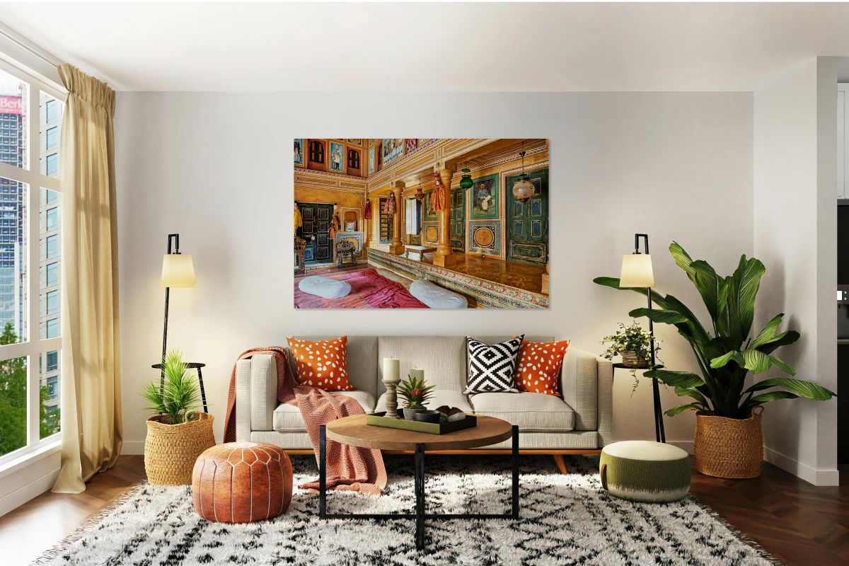 Traditional house design seen in Mandawa Rajasthan Shekawati reg