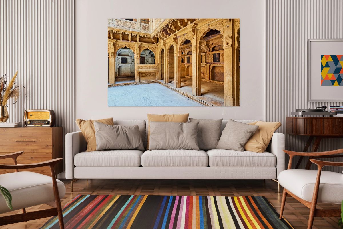 Exploring a traditional haveli house in Jaisalmer Rajasthan