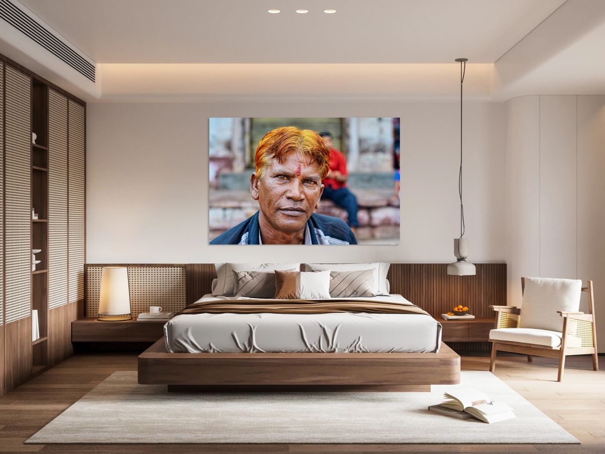 Portrait of a man with red hair in Jodhpur Rajasthan