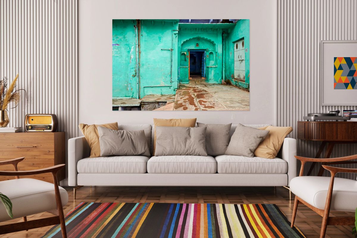 Decorated painted house in Bundi Rajasthan