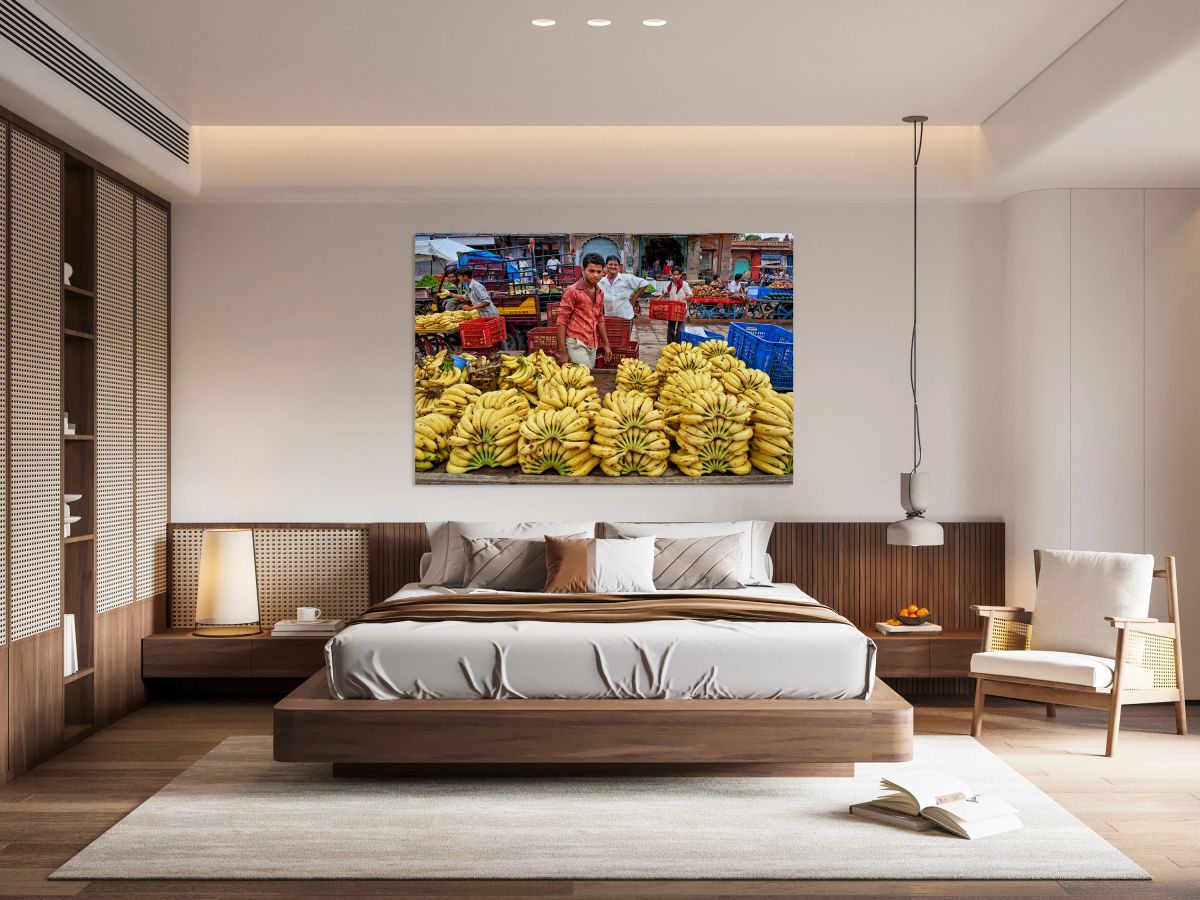 Fruit and vegetable market scene in Jodhpur Rajasthan India