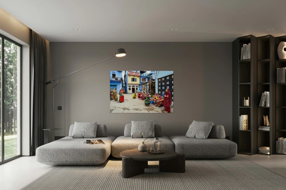 Women gather in Bundi Rajasthan during a community outing