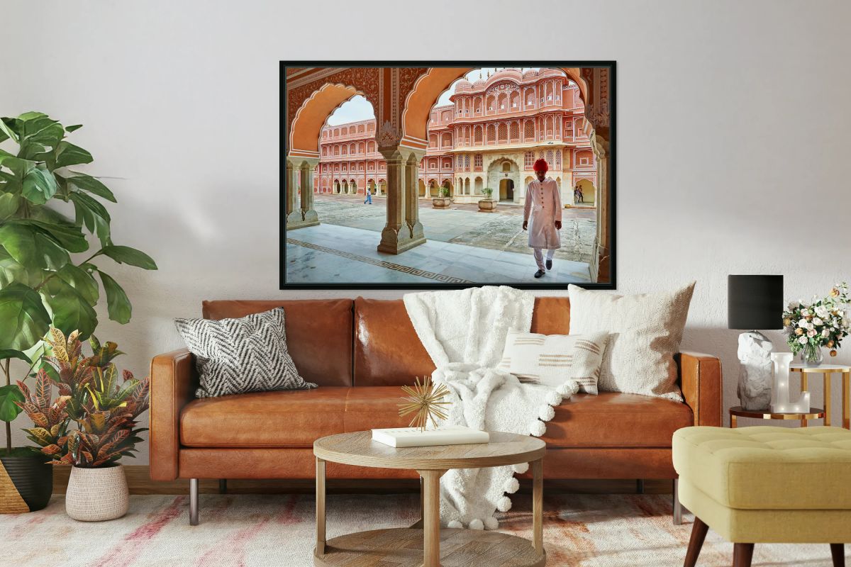 Exploring the City Palace in Jaipur Rajasthan during daytime