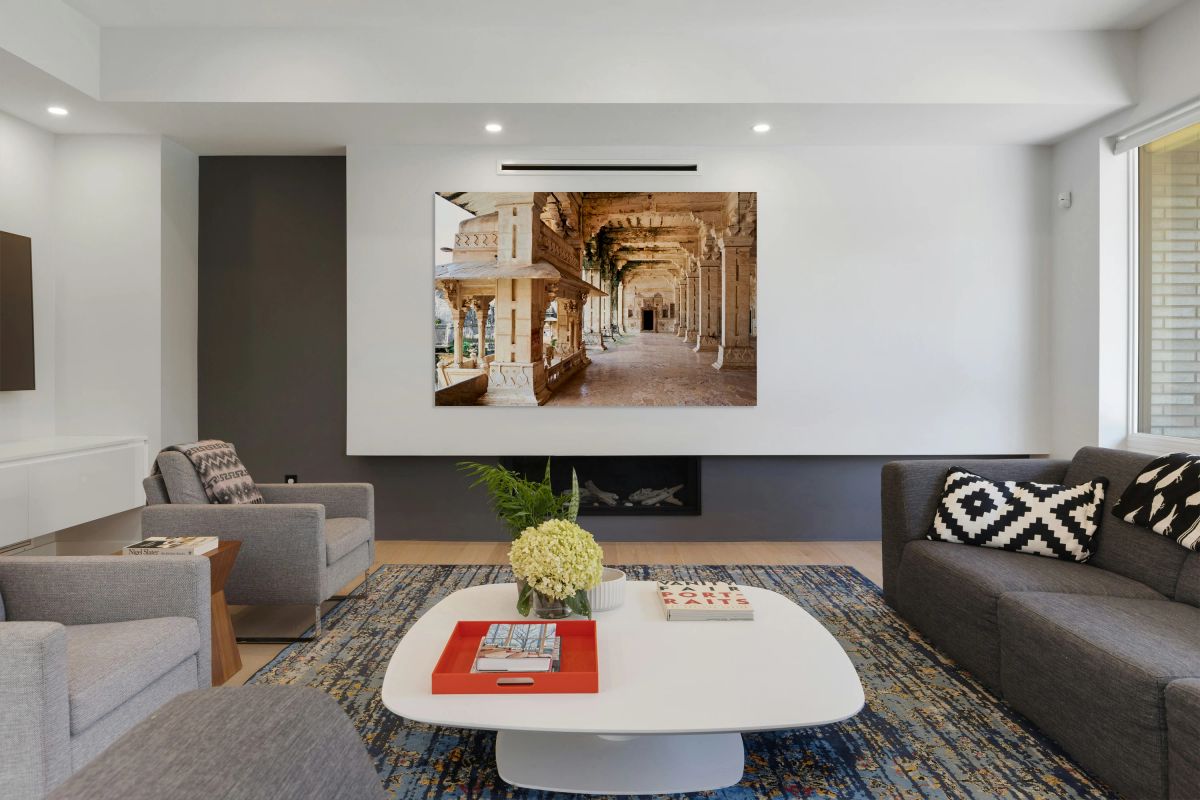 Decorations and paintings in Taragarh Fort in Rajasthan India