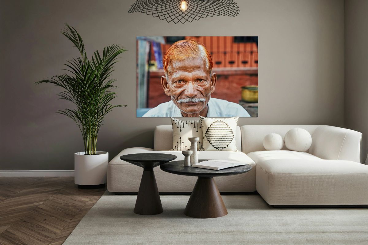 Portrait of an old man in Bundi Rajasthan India during daytime