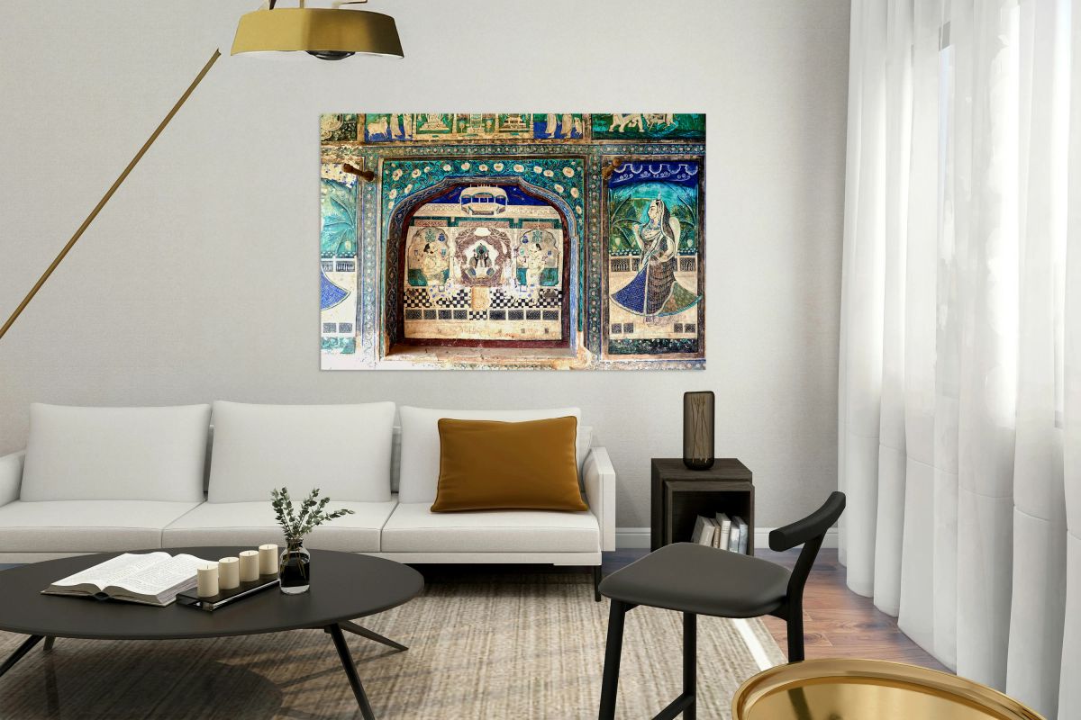 Decorations and paintings at Taragarh Fort in Bundi Rajasthan