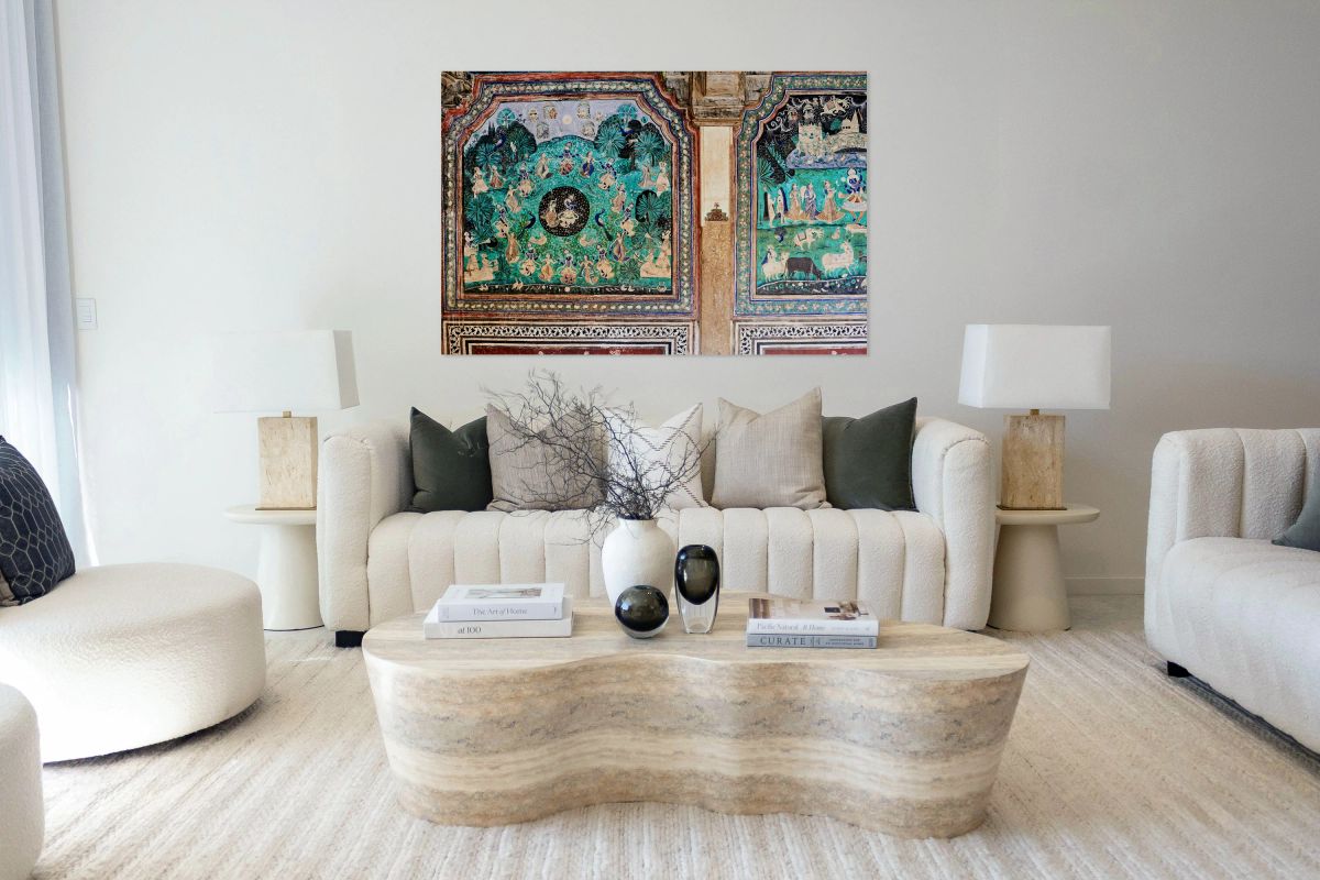 Decorations and paintings at Taragarh Fort in Bundi Rajasthan