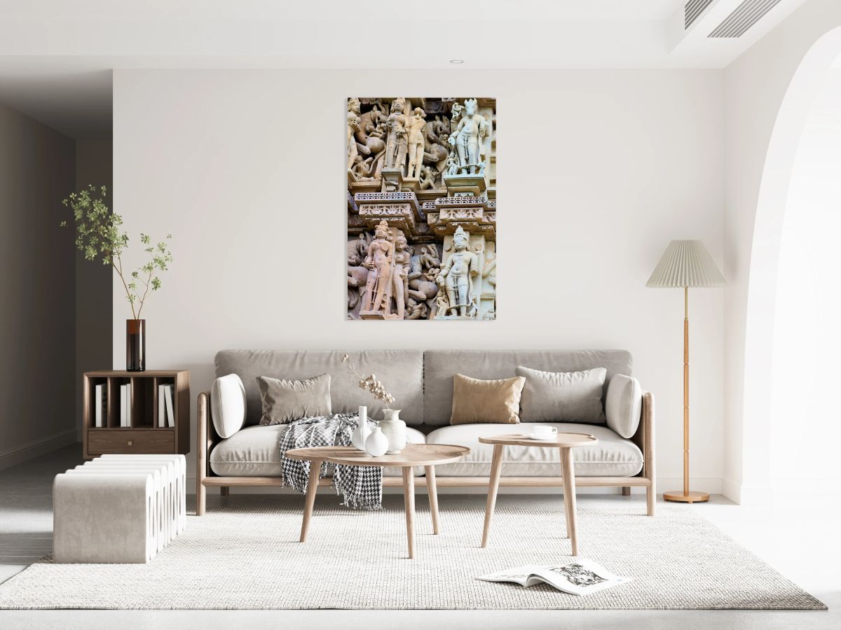 Hindu temples of Khajuraho in Madhya Pradesh show intricate carv