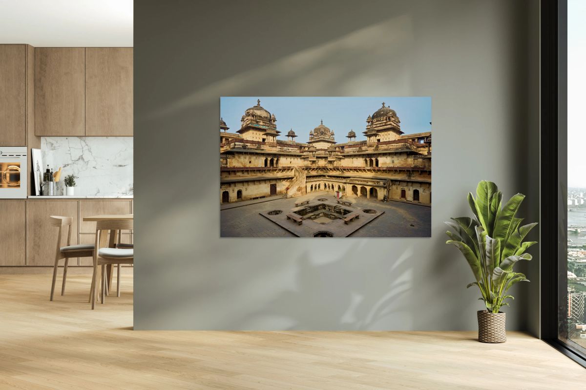 Visitors explore the Fort Complex in Orchha Madhya Pradesh