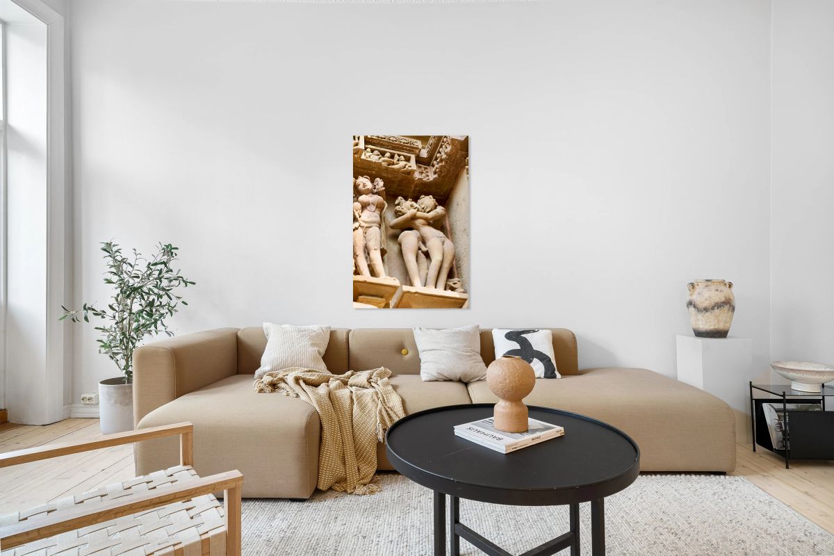 Hindu temples in Khajuraho display intricate erotic carvings