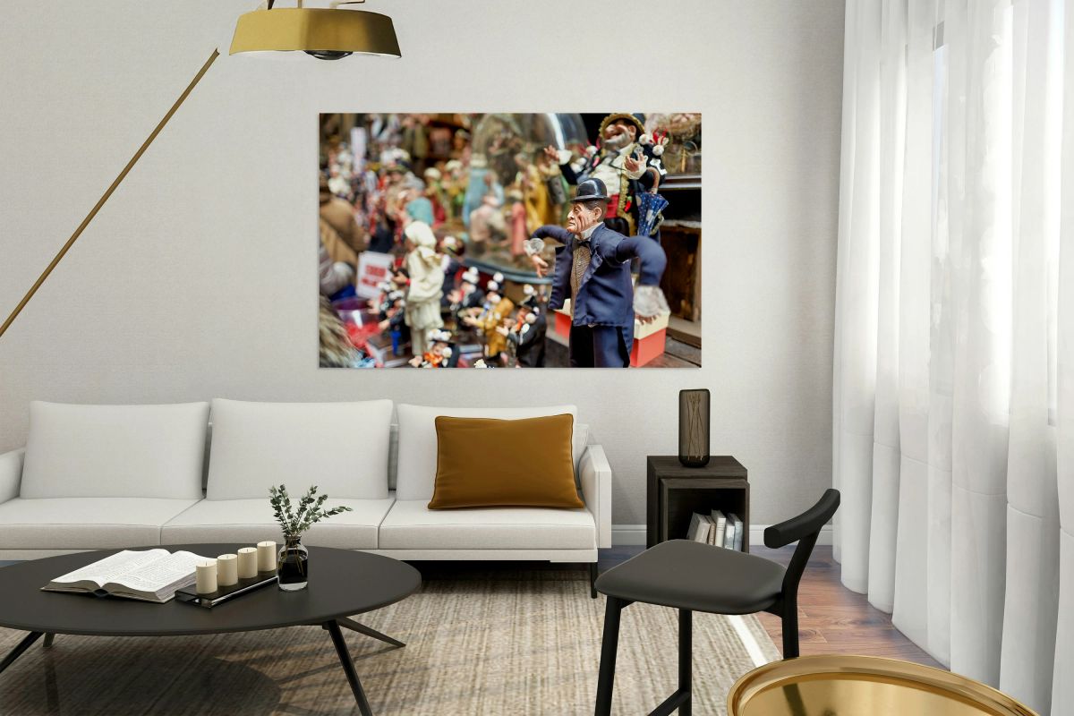 Statues of Christmas Nativity Scene in Naples artisan workshops