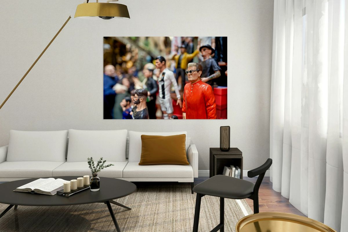 Statues of the Christmas Nativity Scene in Naple’s artisan wor