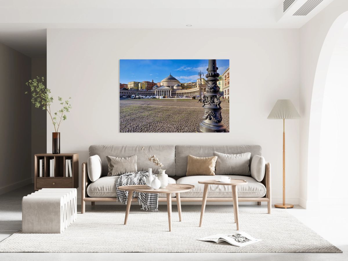 Piazza del Plebiscito in Naples Campania Italy on a clear day