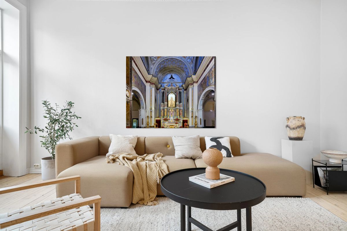 Interior view of Parrocchia Santa Maria della Mercede in Naples