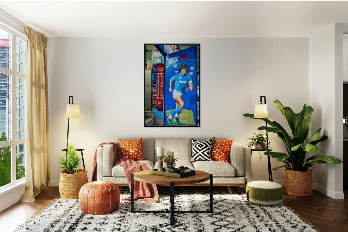 Diego Maradona tribute at Quartieri Spagnoli in Naples Campania