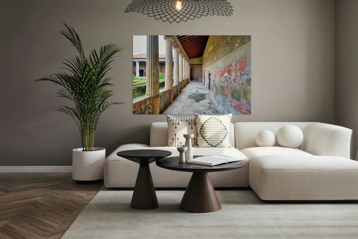 Exploration of ancient Roman architecture in Pompeii Naples