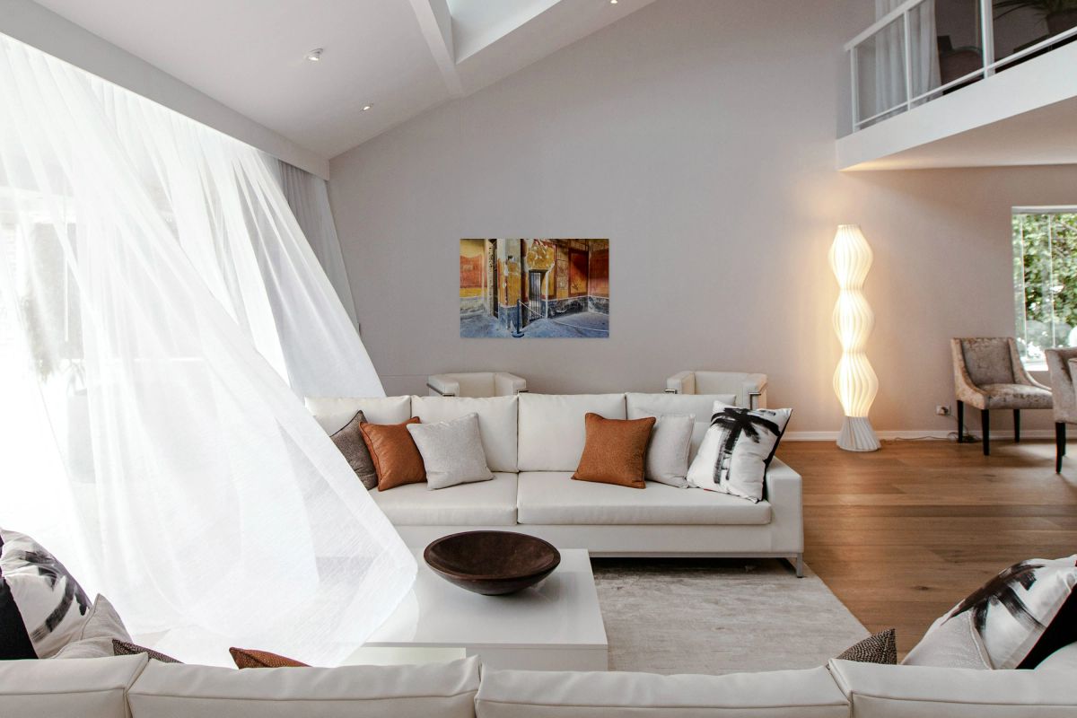 Exploring ancient walls in Pompeii Naples Campania Italy