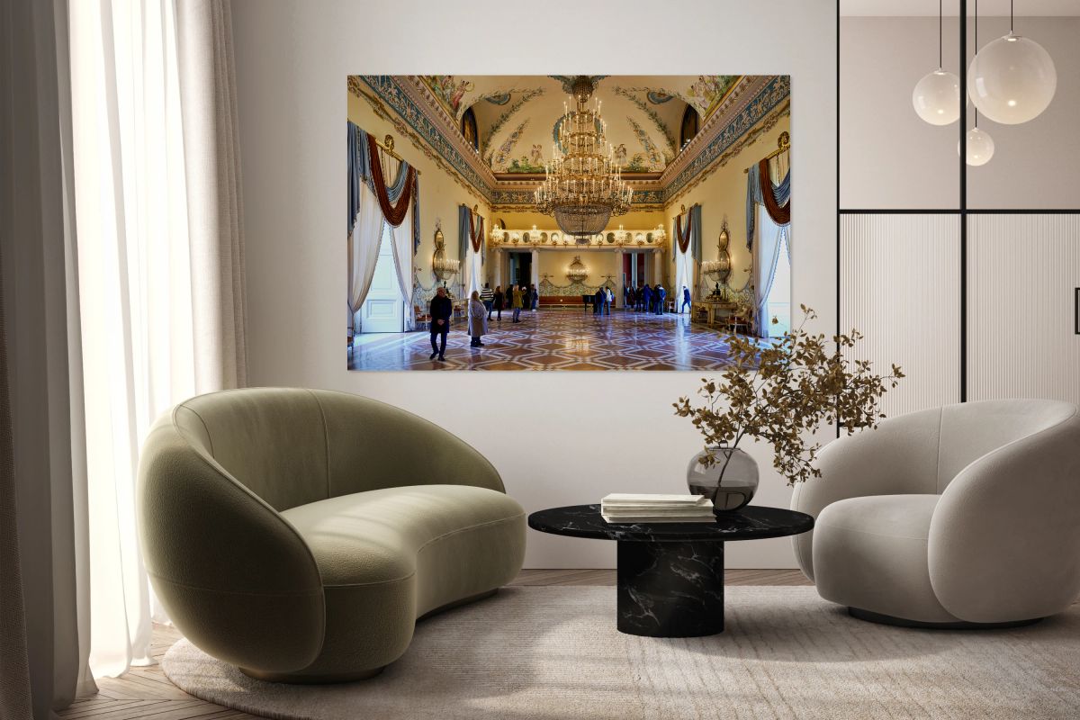 Visitors explore Museo di Capodimonte in Naples Campania Italy