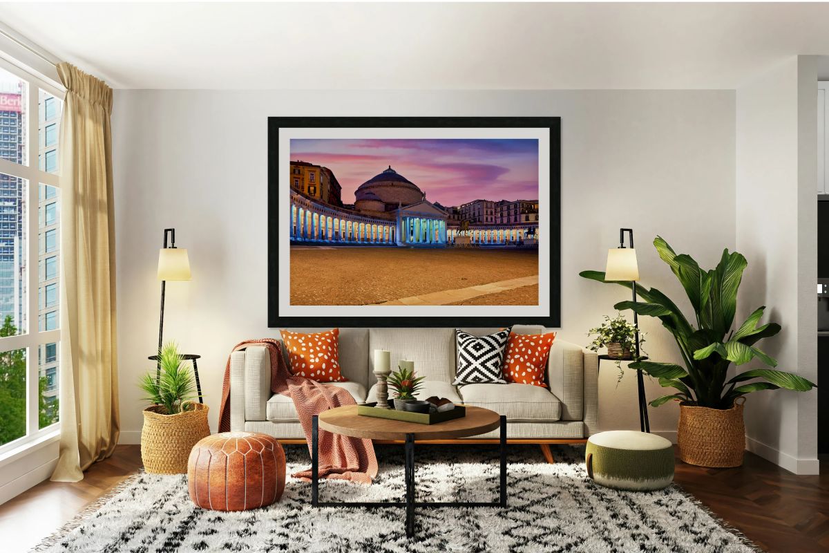 Basilica of San Francesco di Paola in Piazza Plebiscito during s