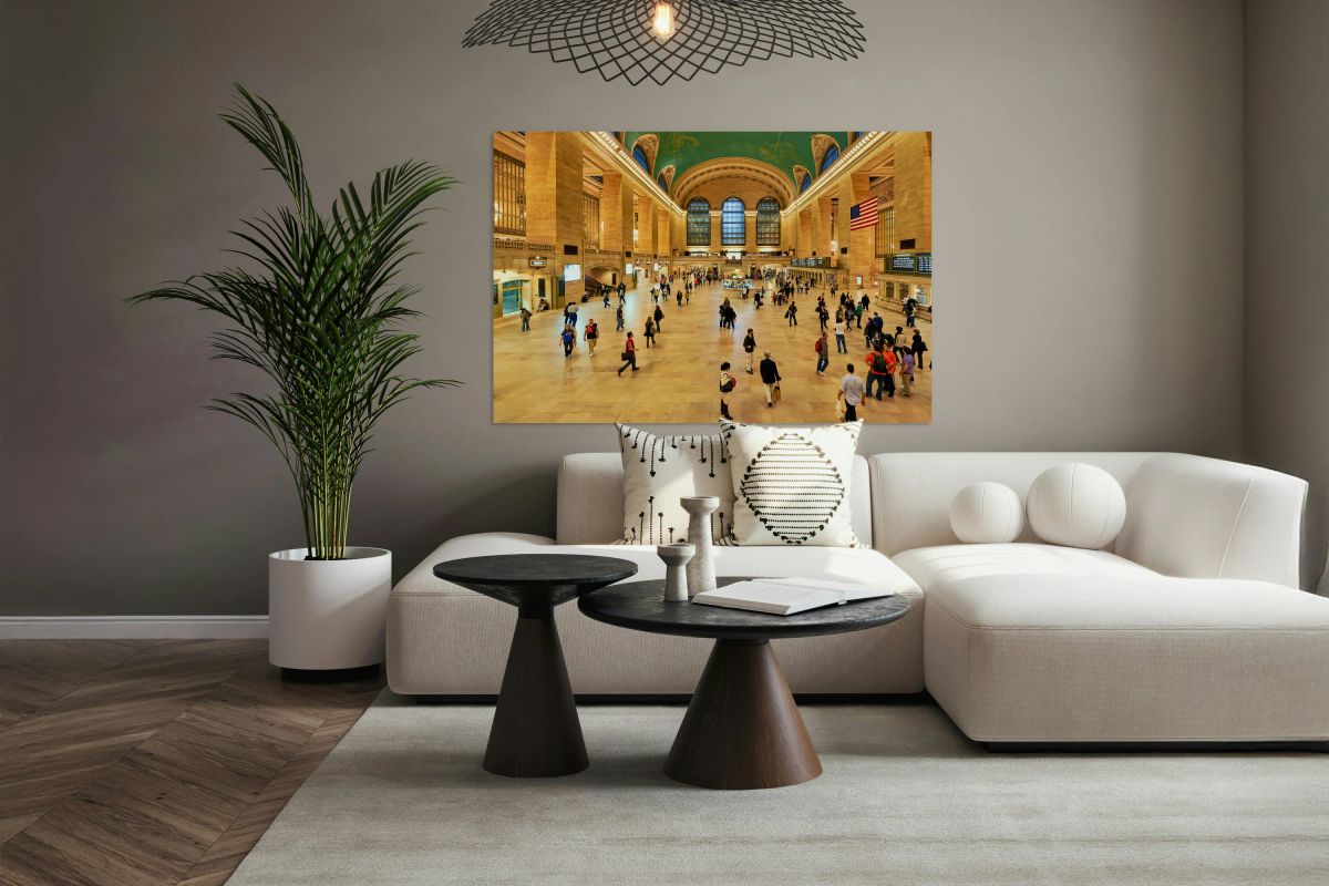 People walk in Grand Central Terminal in Manhattan