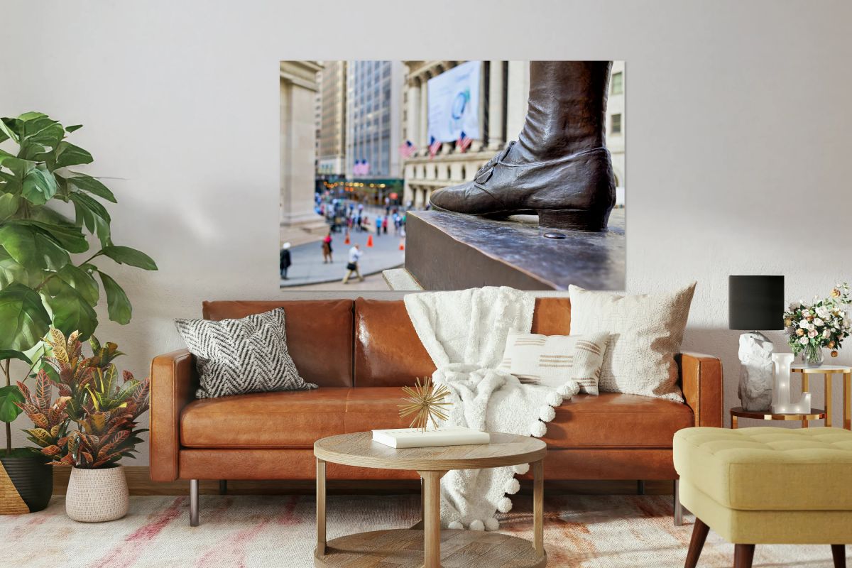 George Washington Statue in Manhattan near Wall Street in New Yo