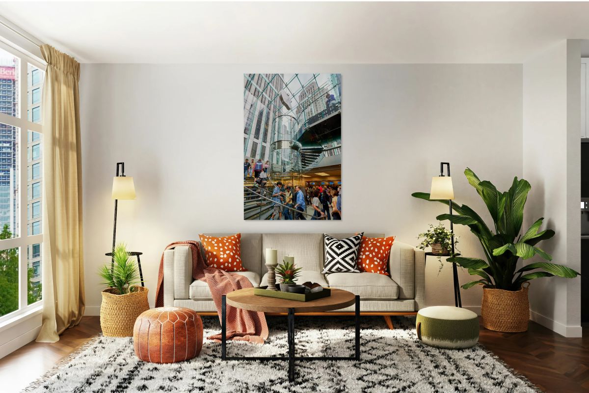 Entrance of apple store on 5th avenue in manhattan new york