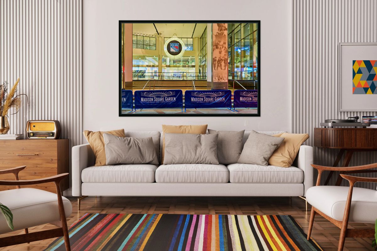 Madison Square Garden entrance in Manhattan New York