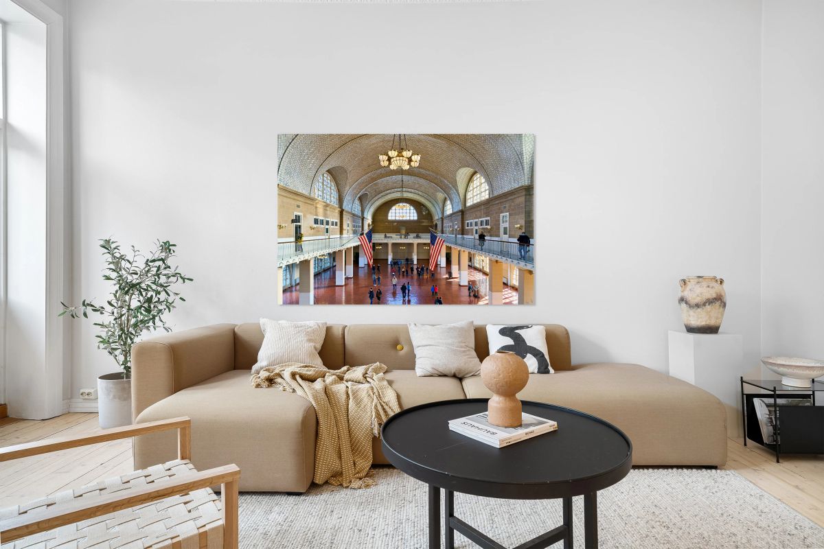 Historic immigration center welcomes people in Manhattan New Yo