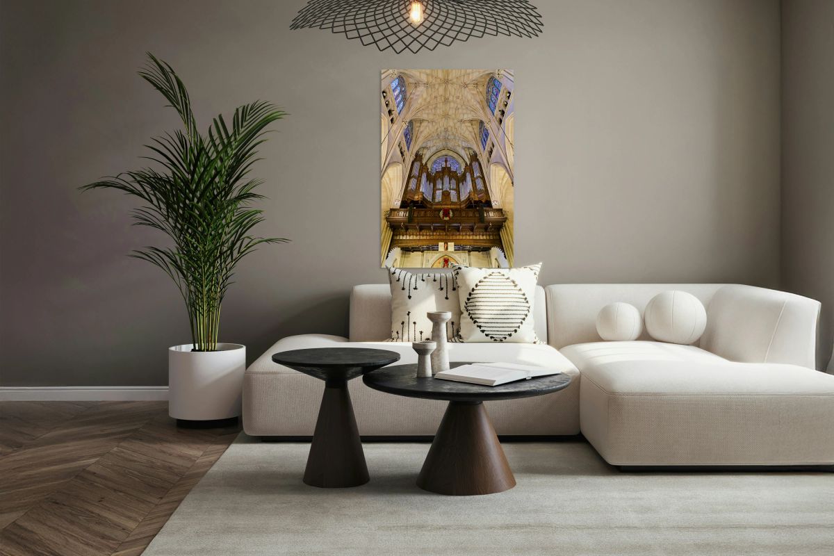 St. Patricks Cathedral organ display in Manhattan New York