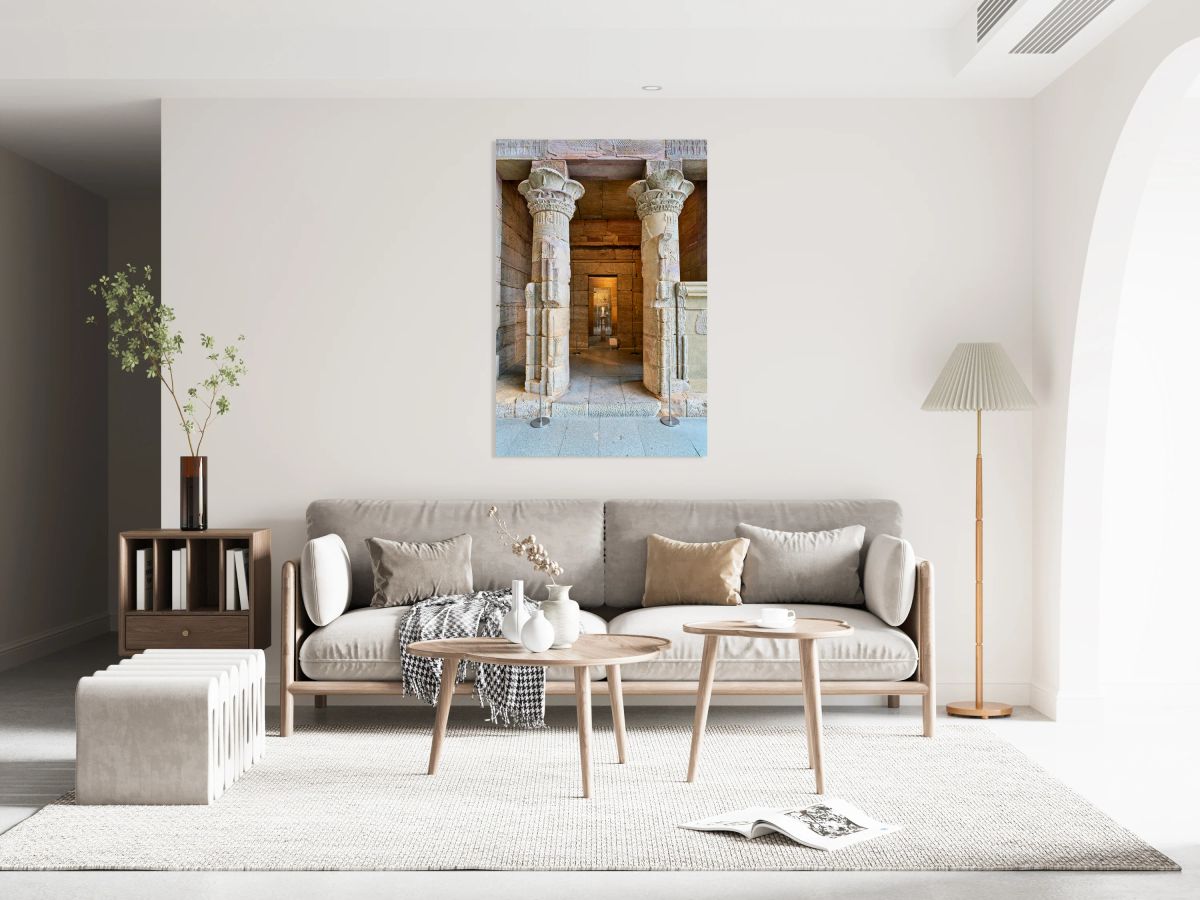 Visit to temple of dendur in metropolitan museum of art in new y