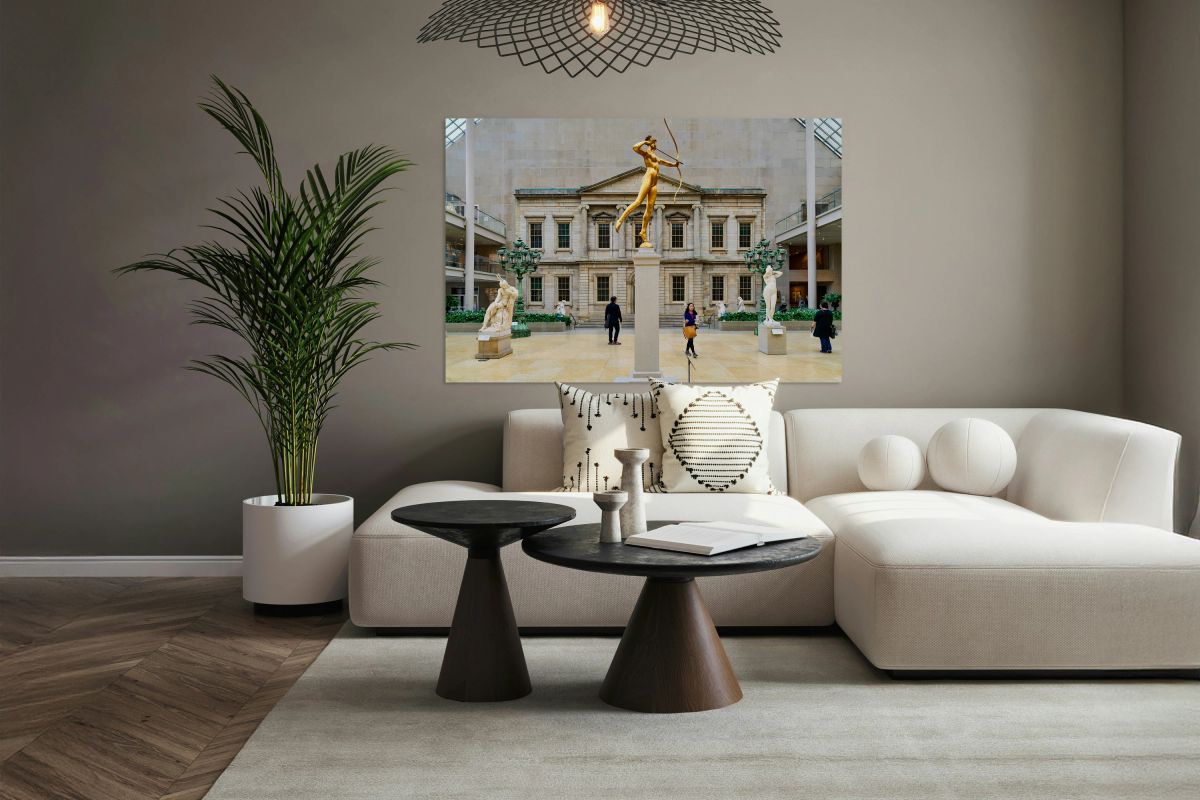 Diana sculpture at Engelhard Court Metropolitan Museum