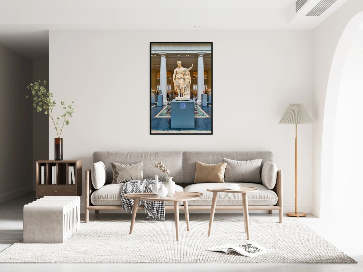 Marble statue of Dionysus in Met Museum Greek and Roman Gallerie