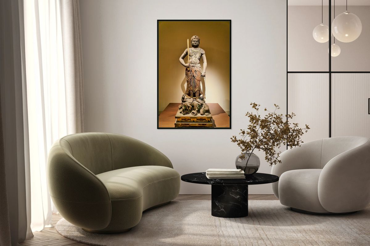 Statue of a warrior from Asia at the Metropolitan Museum of Art