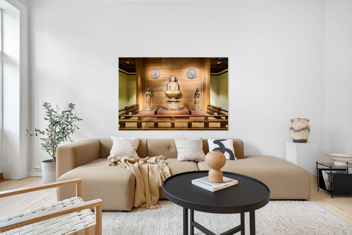 Buddha statue in the Asian Art Gallery Met Museum