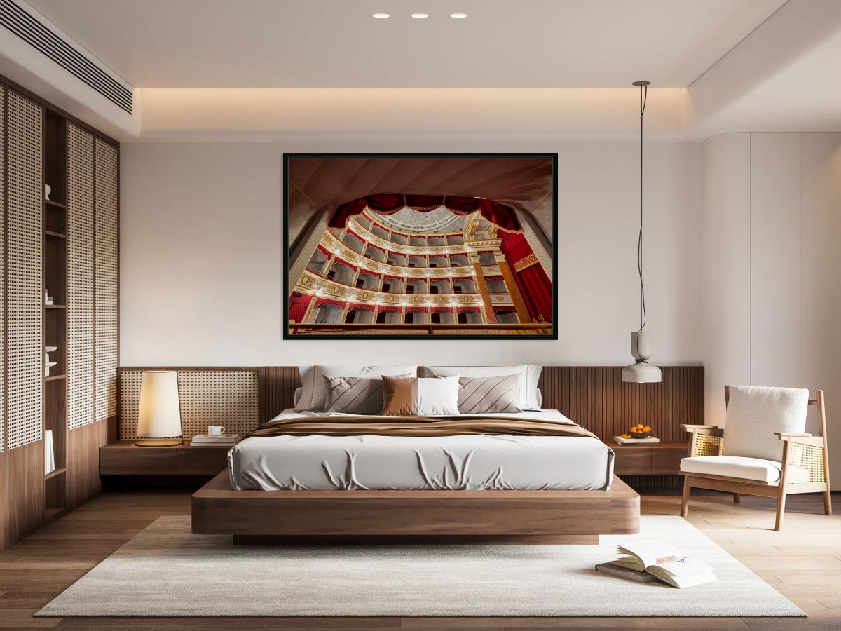 Inside Teatro Tina di Lorenzo in Noto Sicily during a performanc