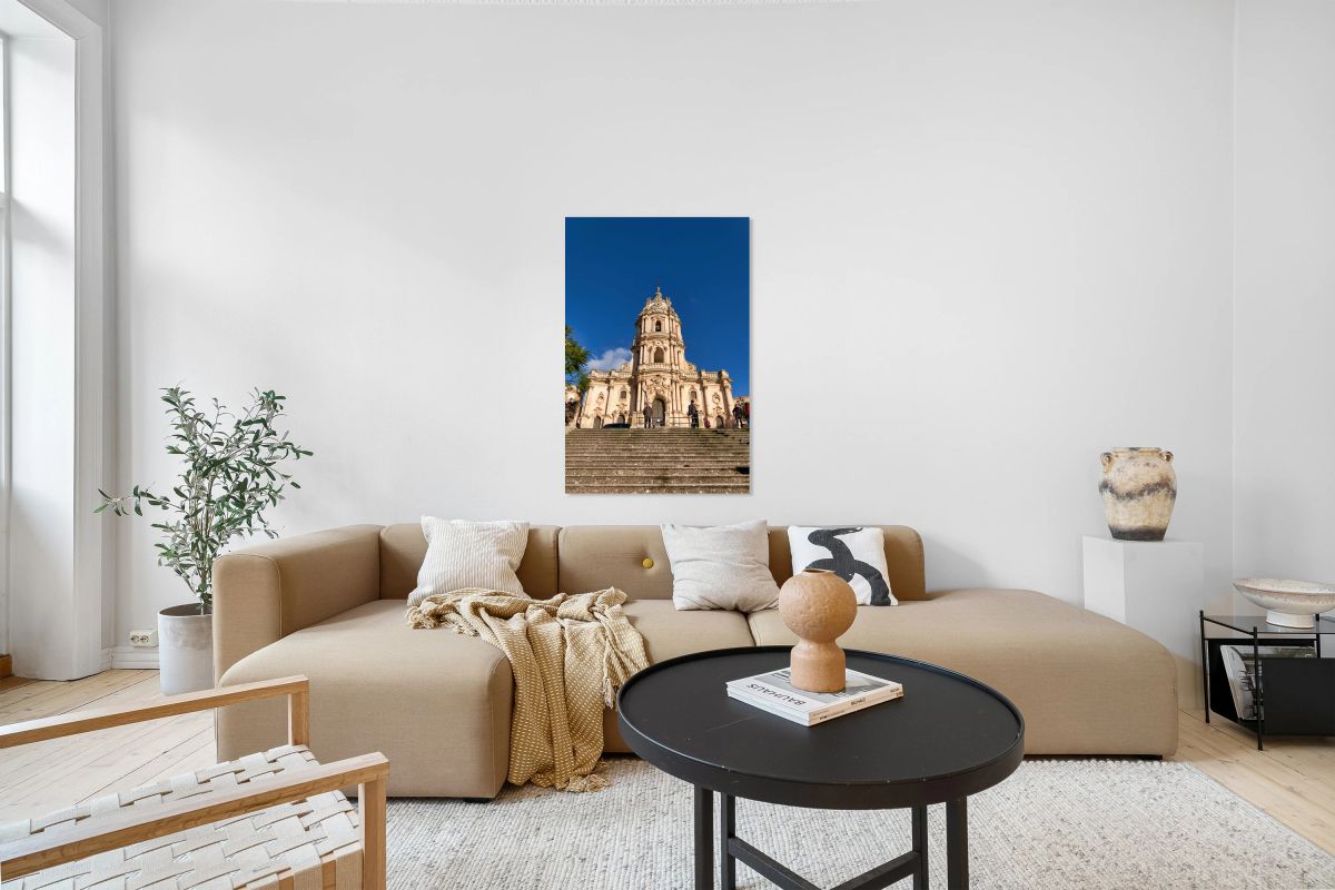 Duomo of San Giorgio Cathedral in Modica Sicily stands tall