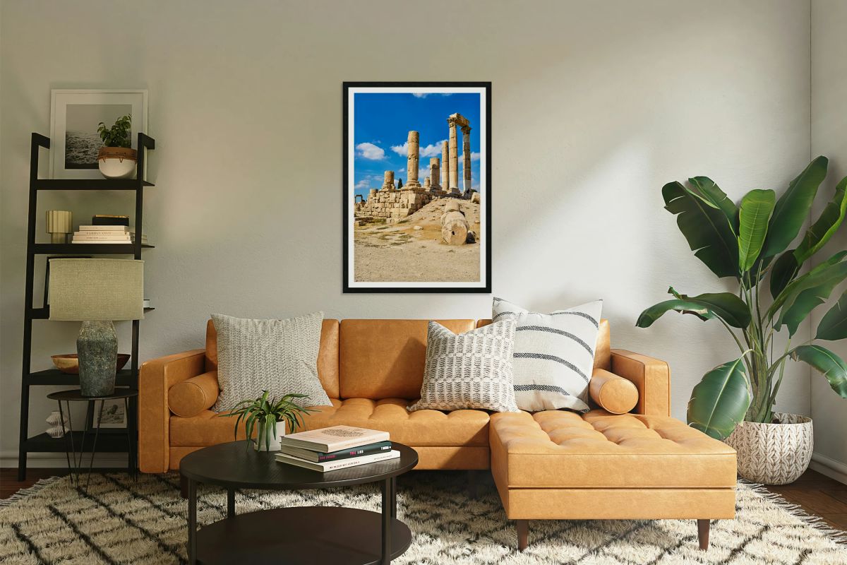 Exploring the ancient ruins at Citadel in Amman Jordan