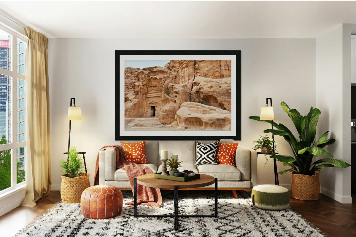 Exploring Little Petra archaeological site in Jordan